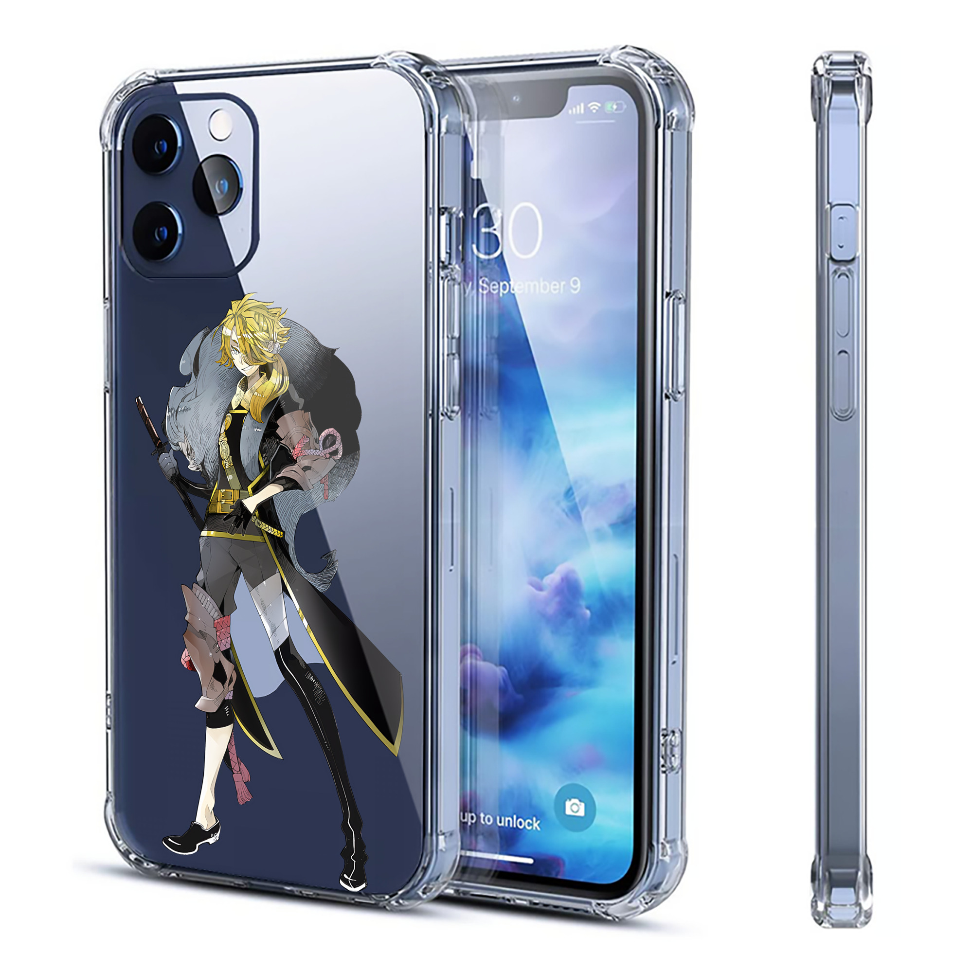（画像用） 刀剣乱舞 Touken Ranbu 【iPhone 12シリーズ対応】透明スマホケース（クリアソフトケース）